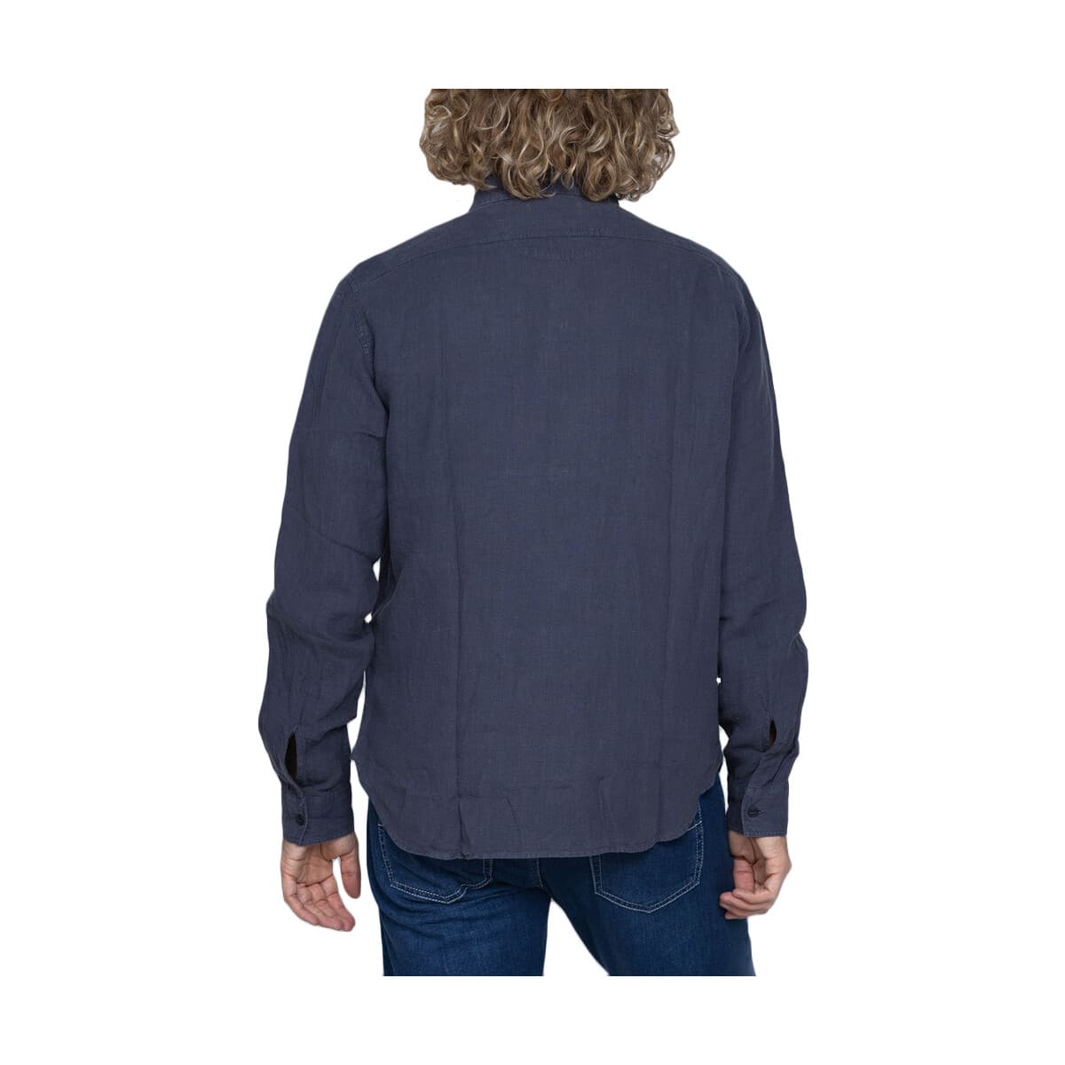 Πουκάμισο με μακριά μανίκια Replay LINEN SHIRT MEN