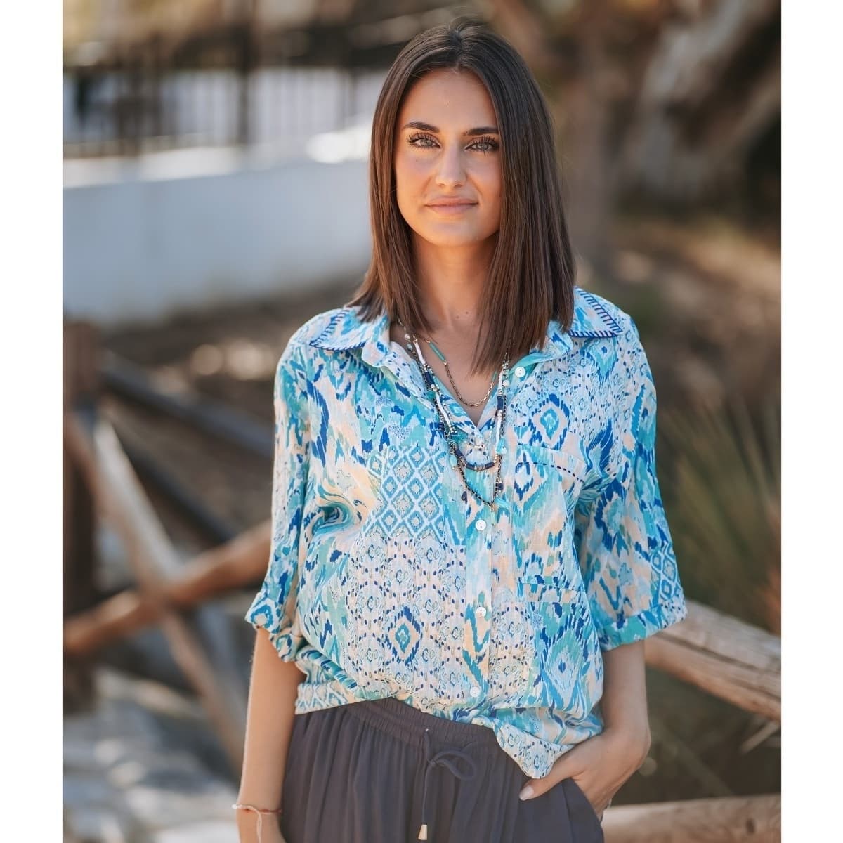 Women's Shirts Isla Bonita By Sigris Blue