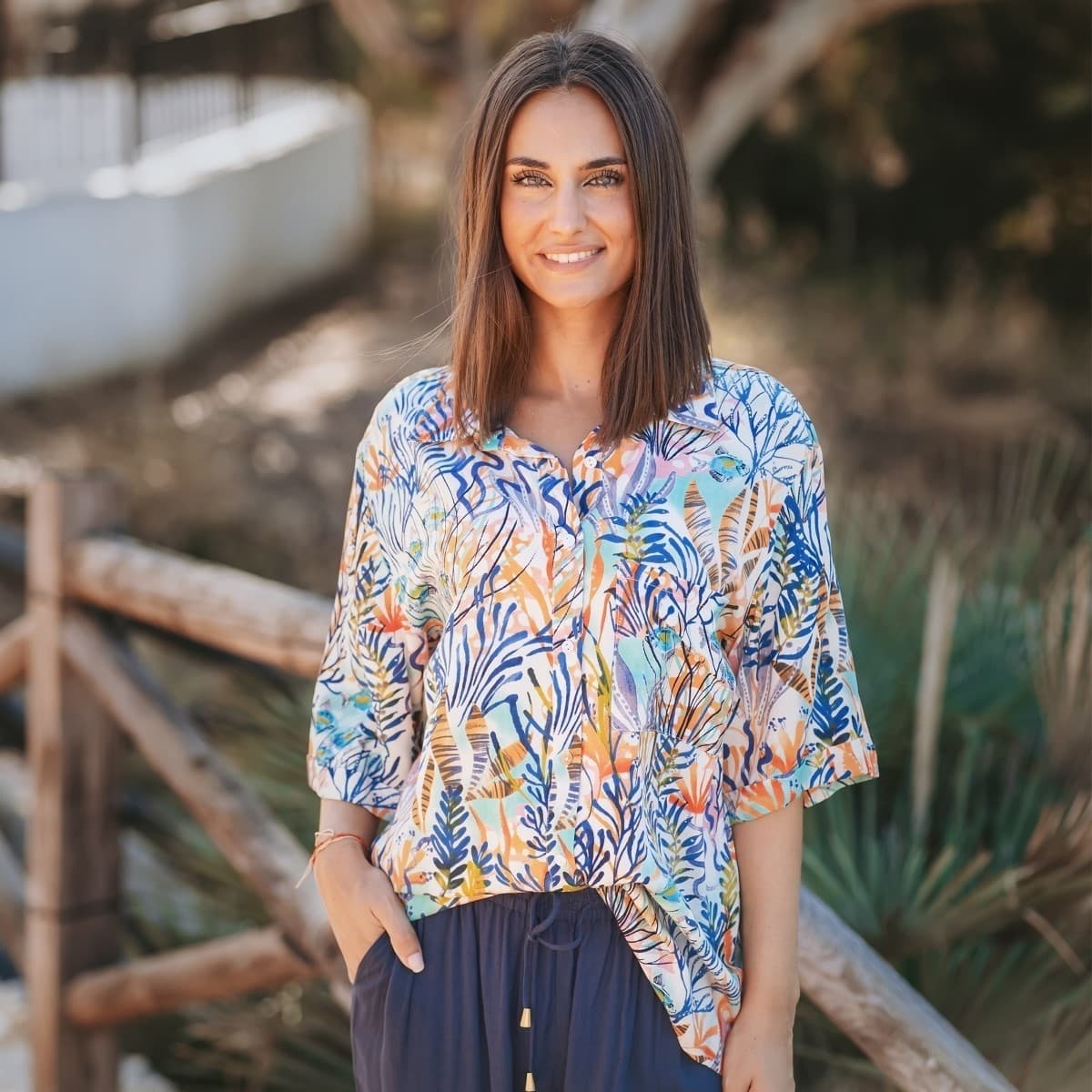 Women's Shirts Isla Bonita By Sigris Blue