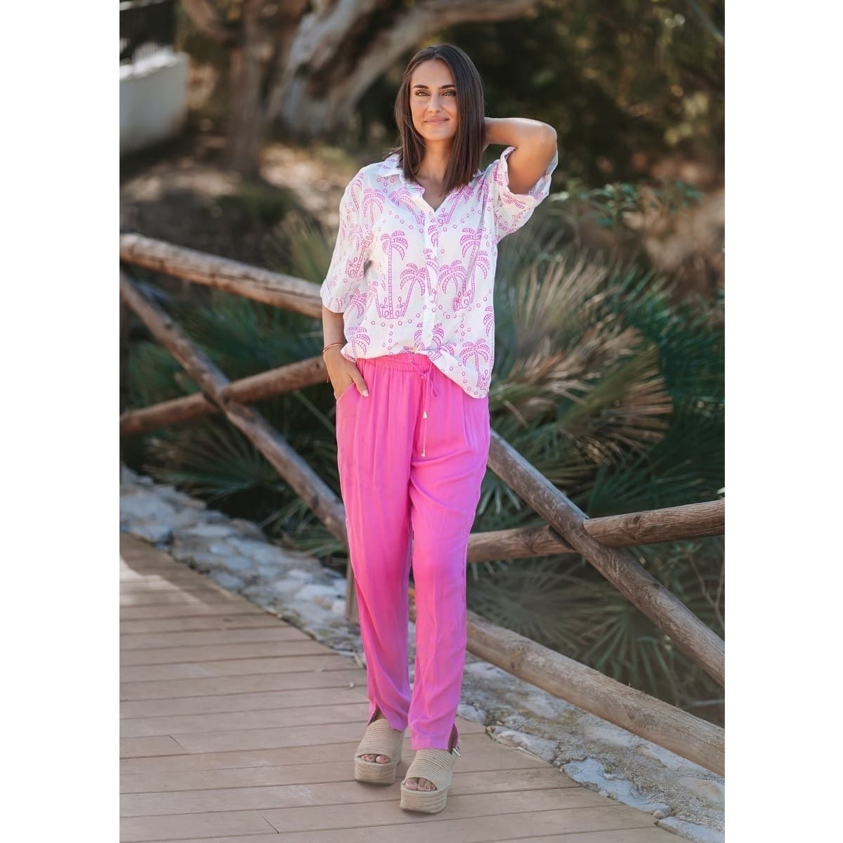Women's Pants Isla Bonita By Sigris Pink