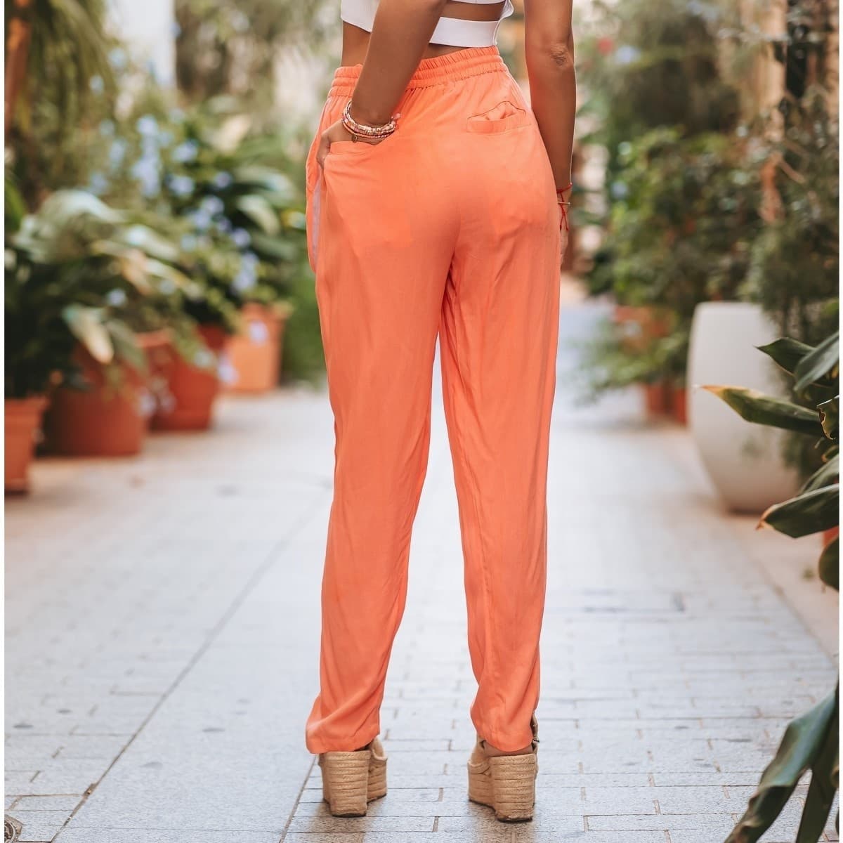 Women's Pants Isla Bonita By Sigris Orange
