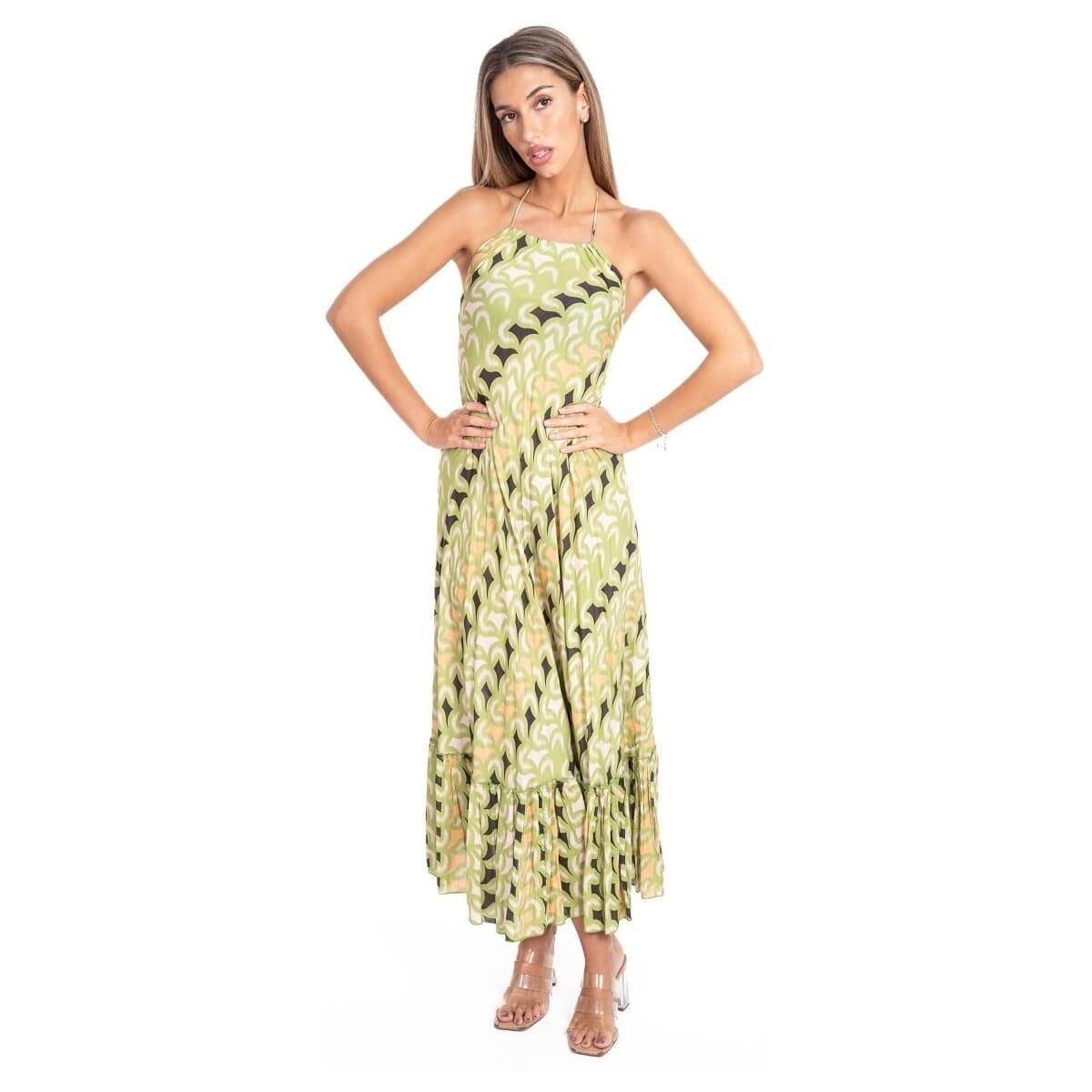 Μακριά Φορέματα Isla Bonita By Sigris Μακρύ Μίντι Φόρεμα