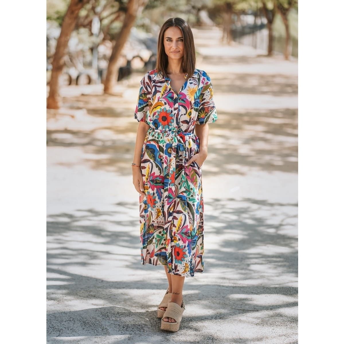 Women's Dresses Isla Bonita By Sigris Multicolor