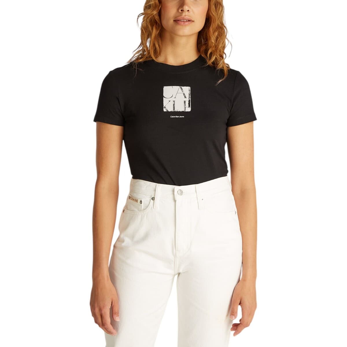 Women's T-Shirts Calvin Klein Black