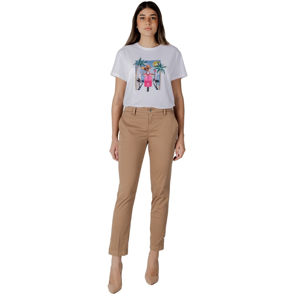 Women's Pants Liu Jo Beige