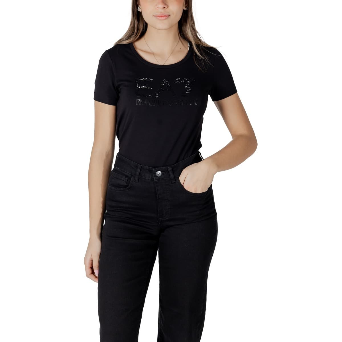 Women's T-Shirts EA7 Black