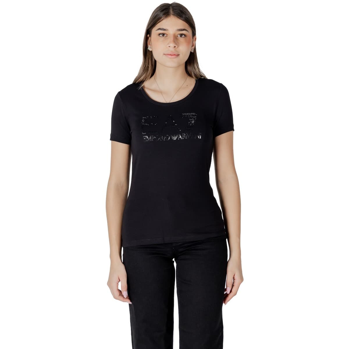 Women's T-Shirts EA7 Black