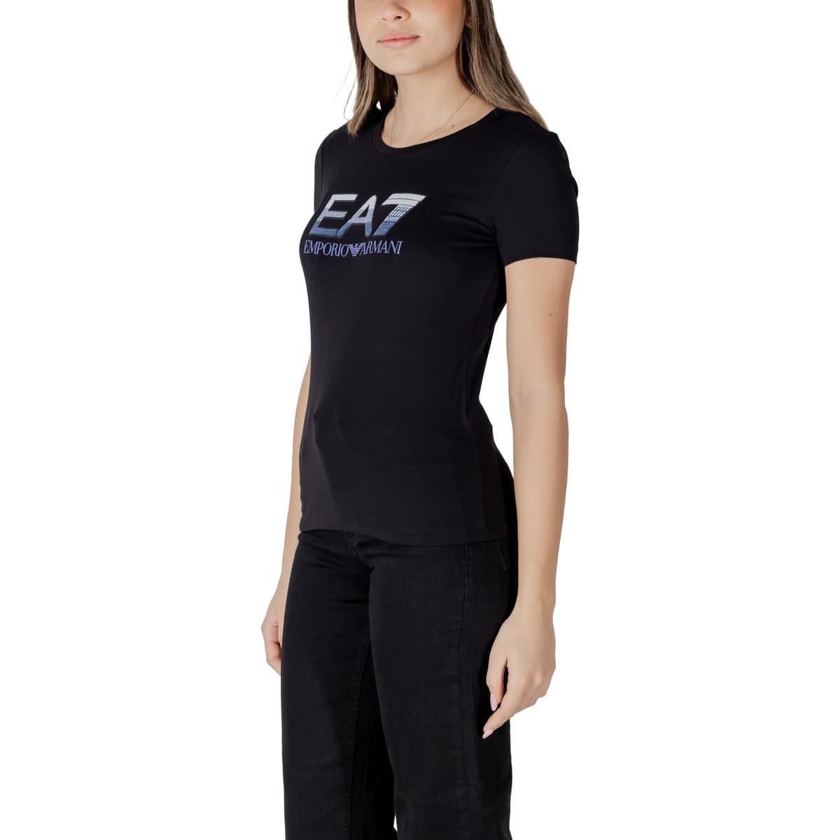 Women's T-Shirts EA7 Black