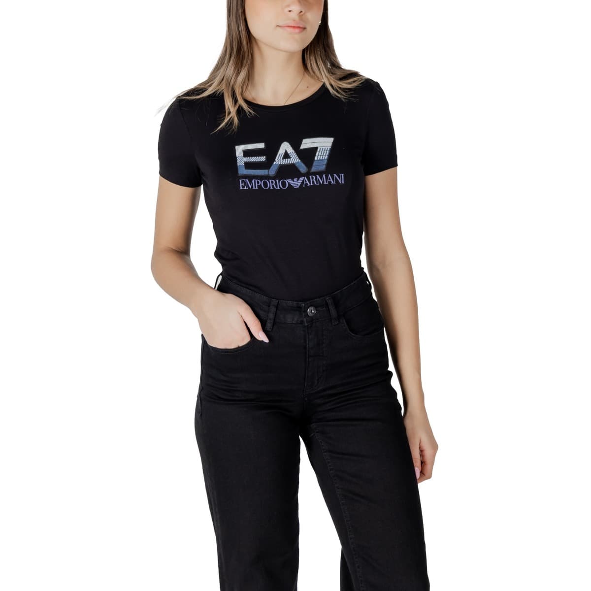 Women's T-Shirts EA7 Black