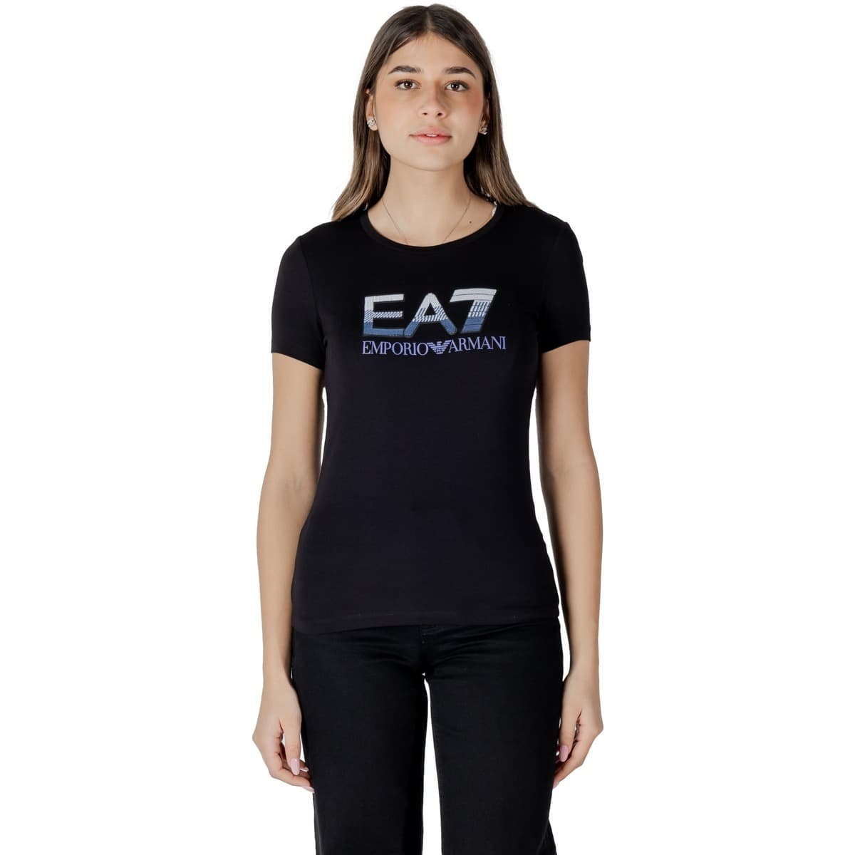 Women's T-Shirts EA7 Black
