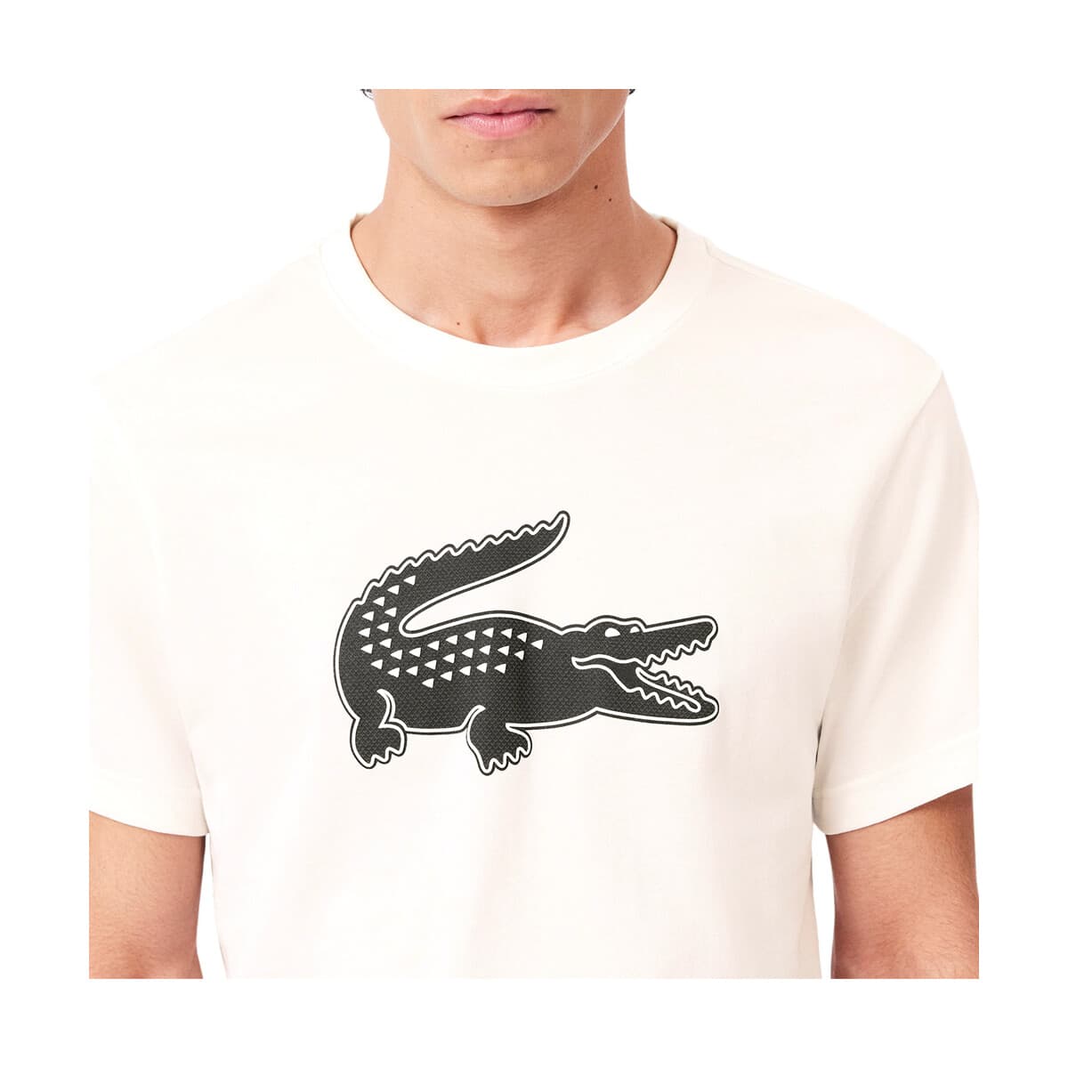 LACOSTE ΜΠΛΟΥΖΑ ΚΜ TEE-SHIRT 3TH2042-AU8 Cream