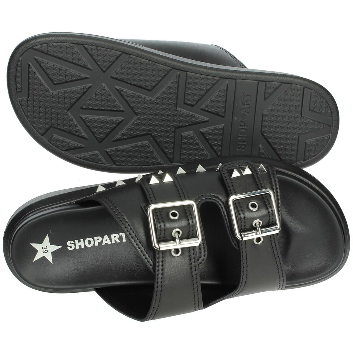 Women's Flip Flops Shop Art Black