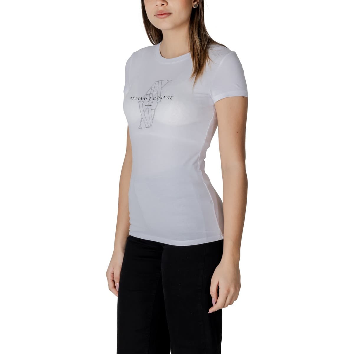 Women's T-Shirts EAX White