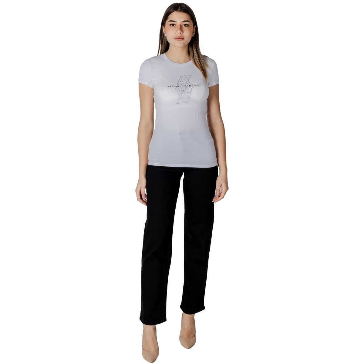Women's T-Shirts EAX White