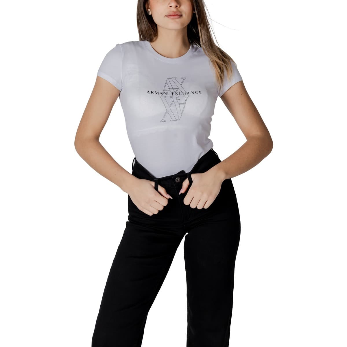Women's T-Shirts EAX White