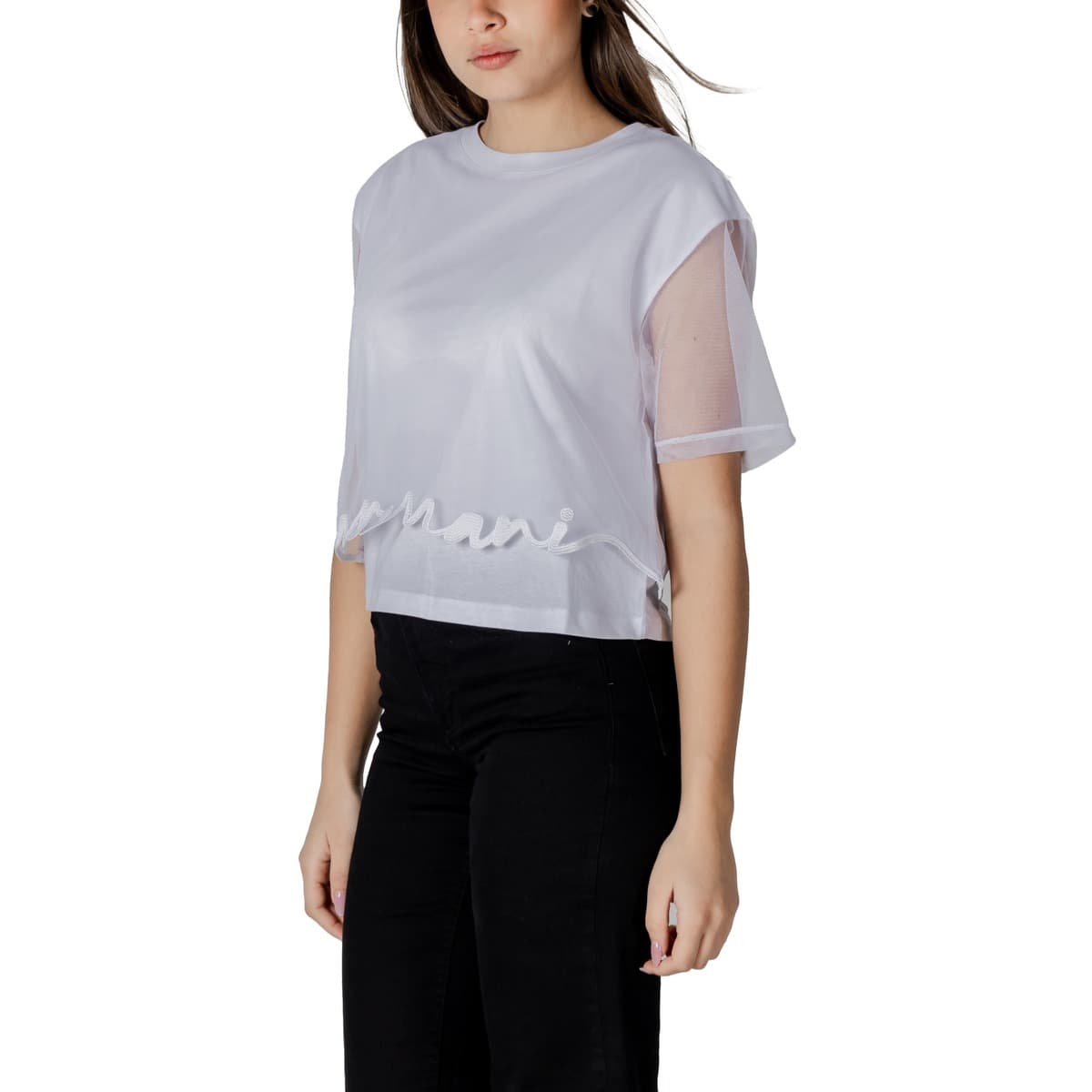 Women's T-Shirts EAX White