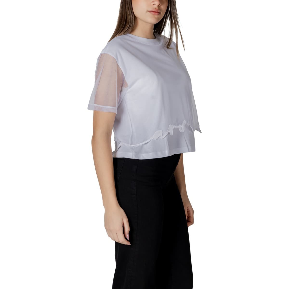 Women's T-Shirts EAX White