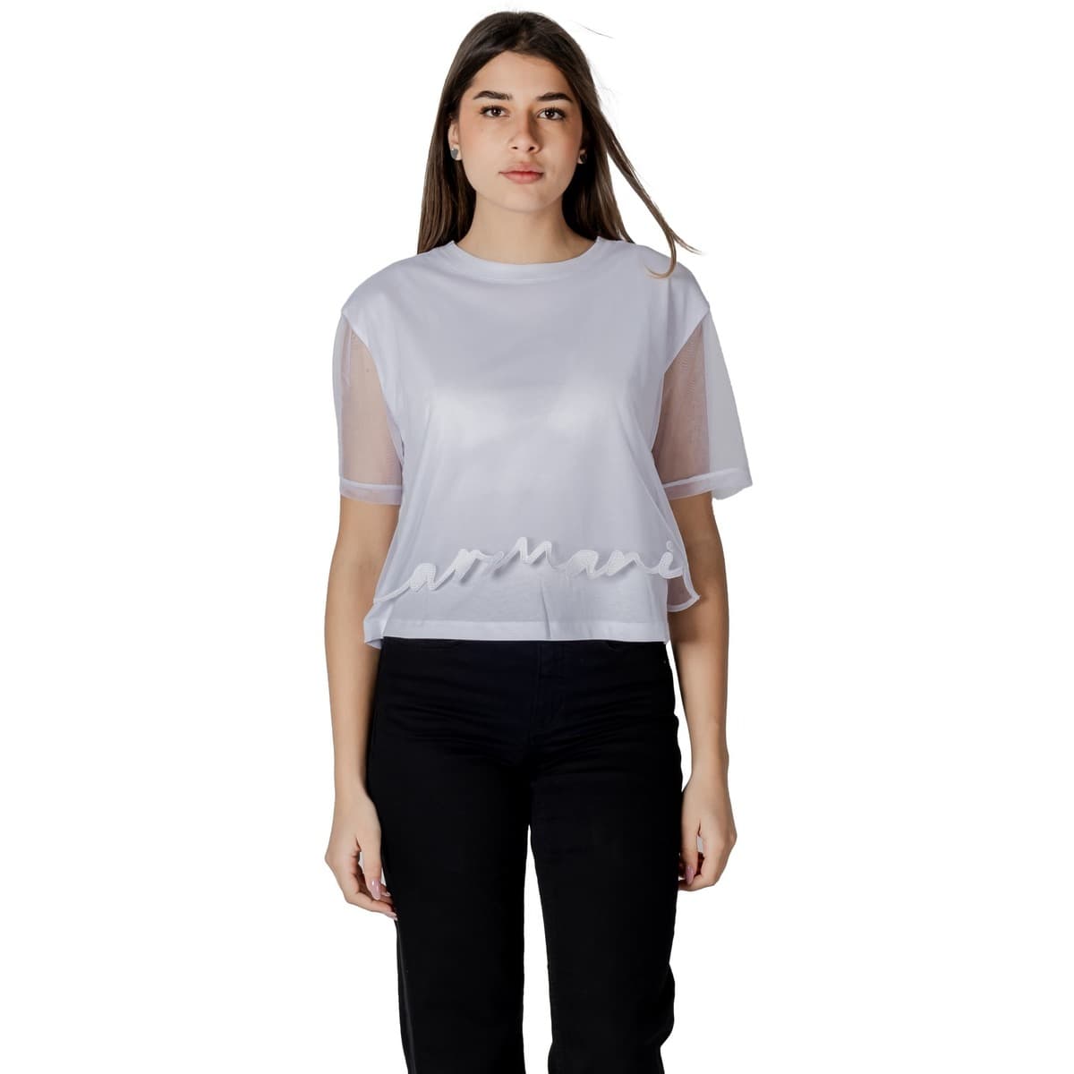 Women's T-Shirts EAX White