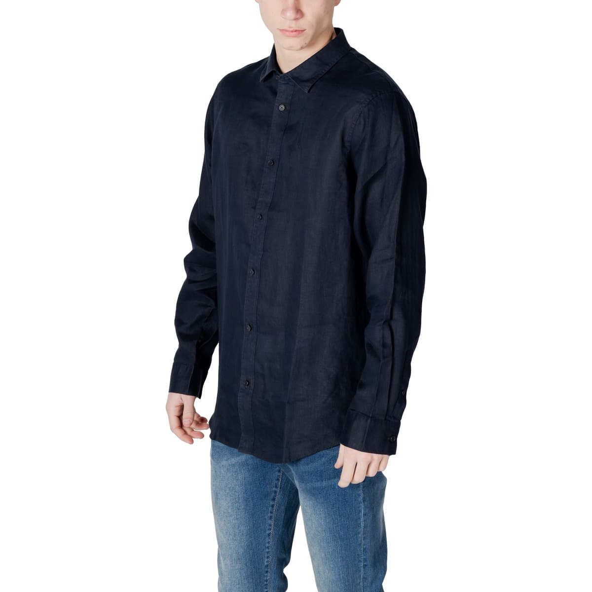 Men's Shirts EAX Blue
