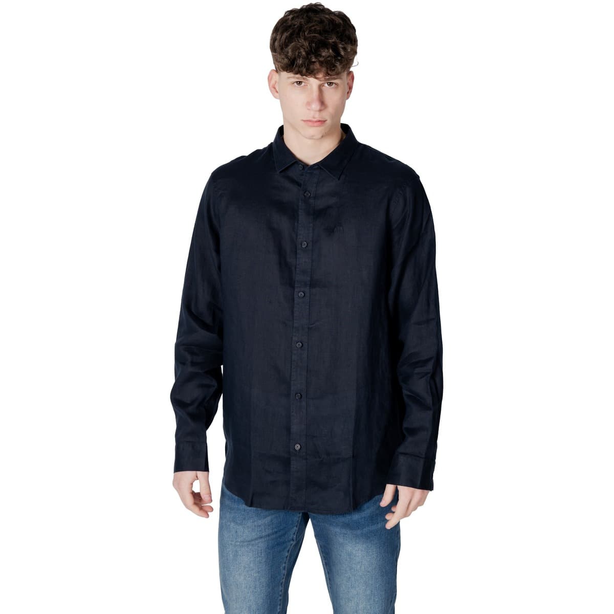 Men's Shirts EAX Blue