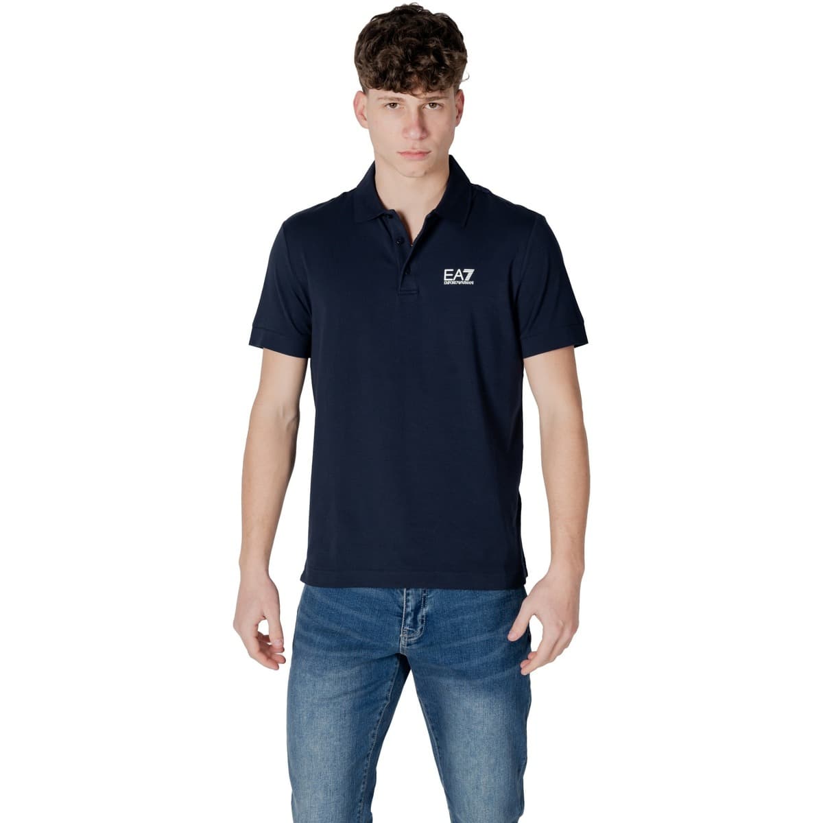 Men's Polo Shirts EA7 Blue