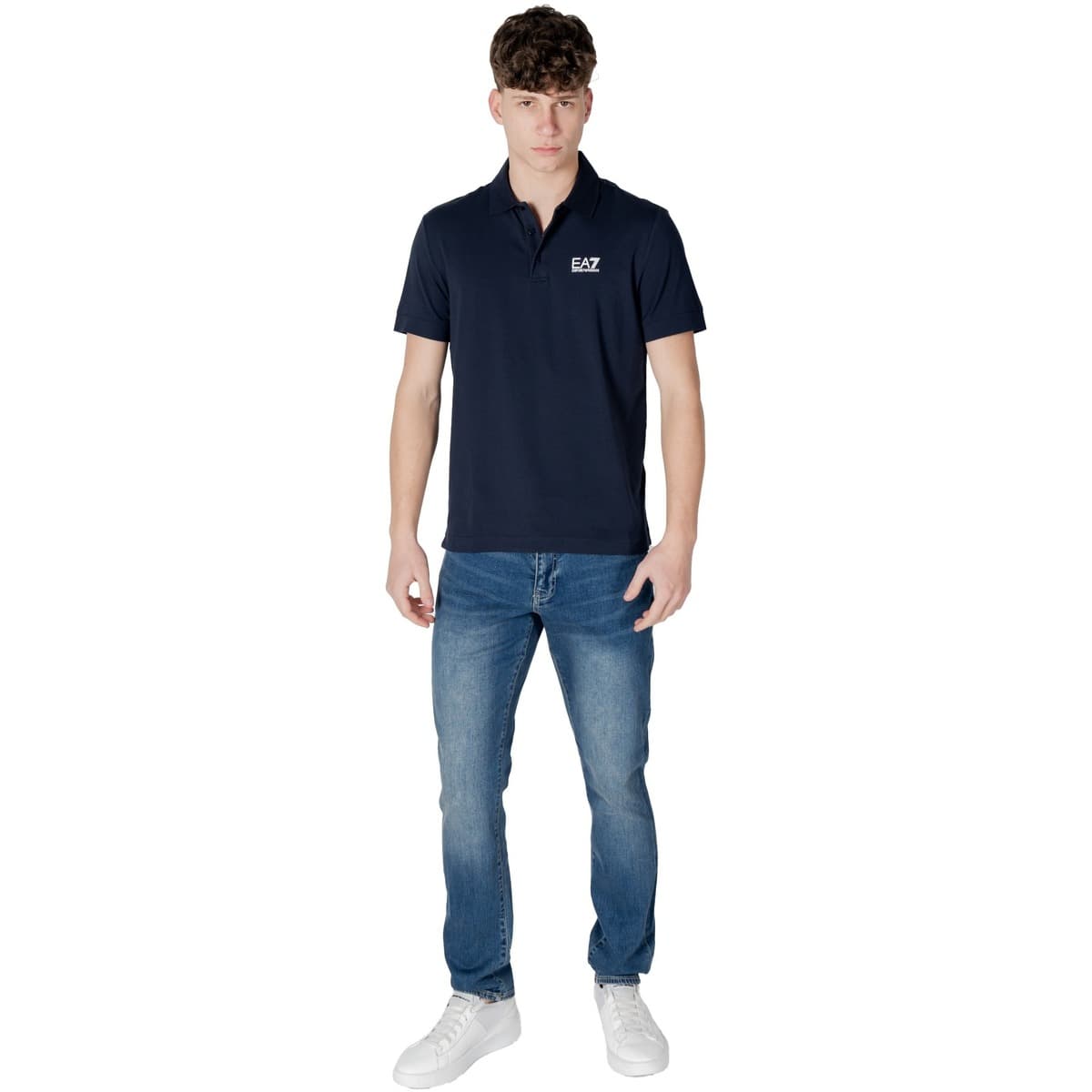 Men's Polo Shirts EA7 Blue