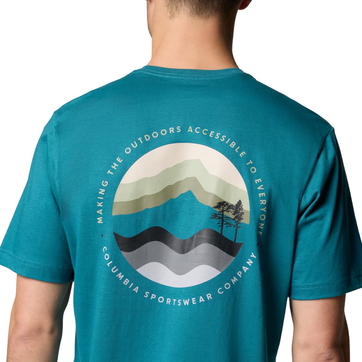 Men's Sports T-Shirts Columbia Green