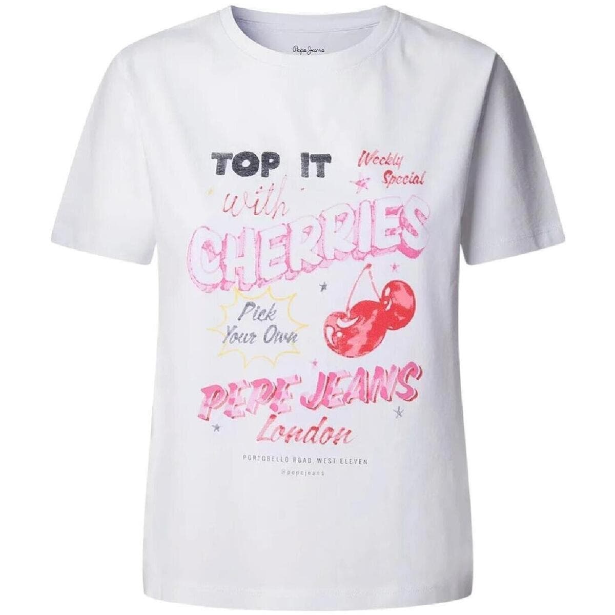 Women's T-Shirts Pepe Jeans White