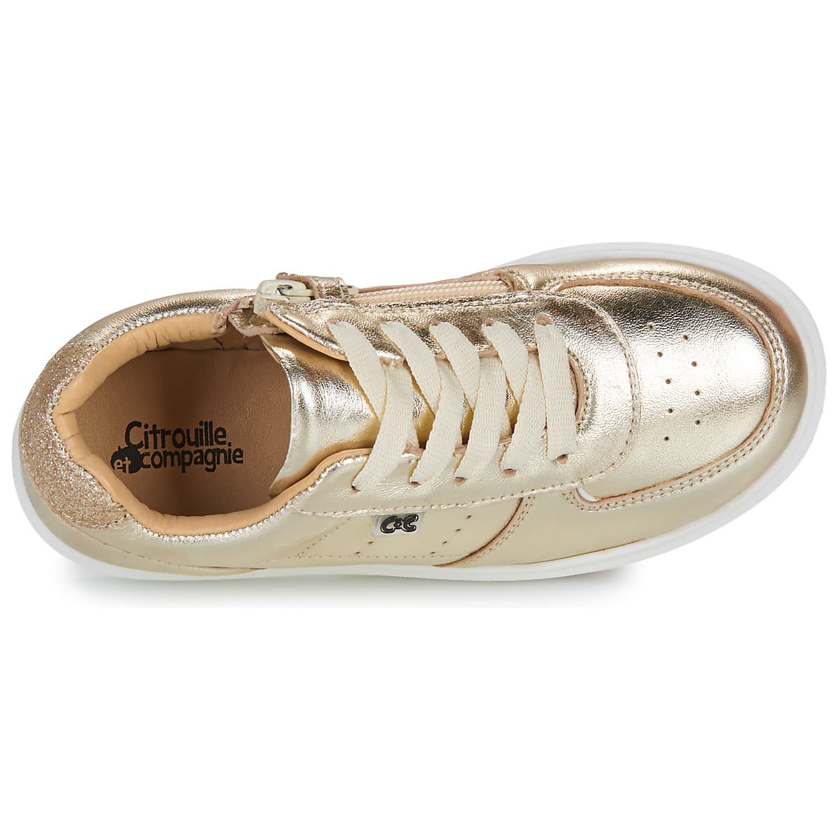 Girls' Sneakers Citrouille et Compagnie Gold
