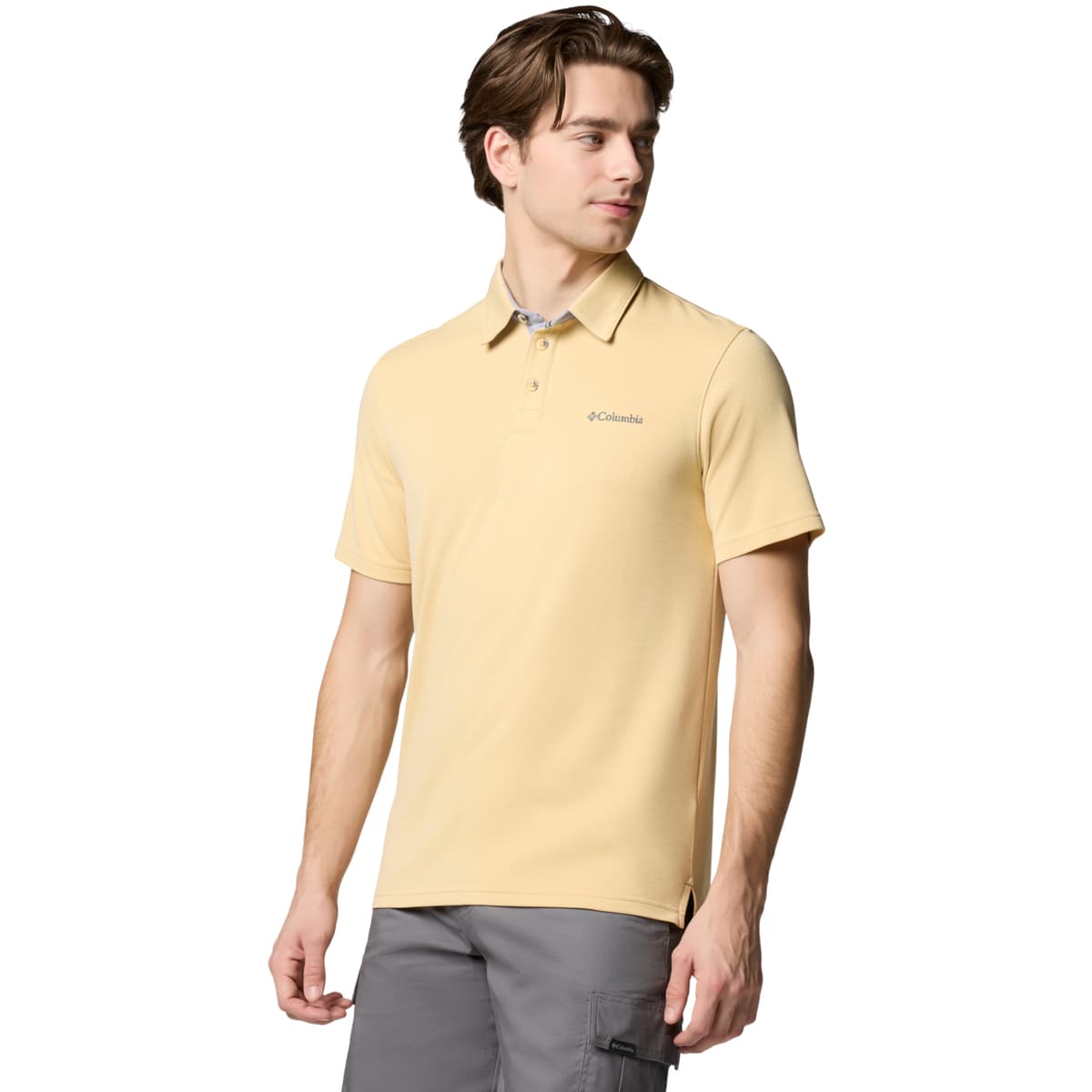 Men's Polo Shirts Columbia Yellow