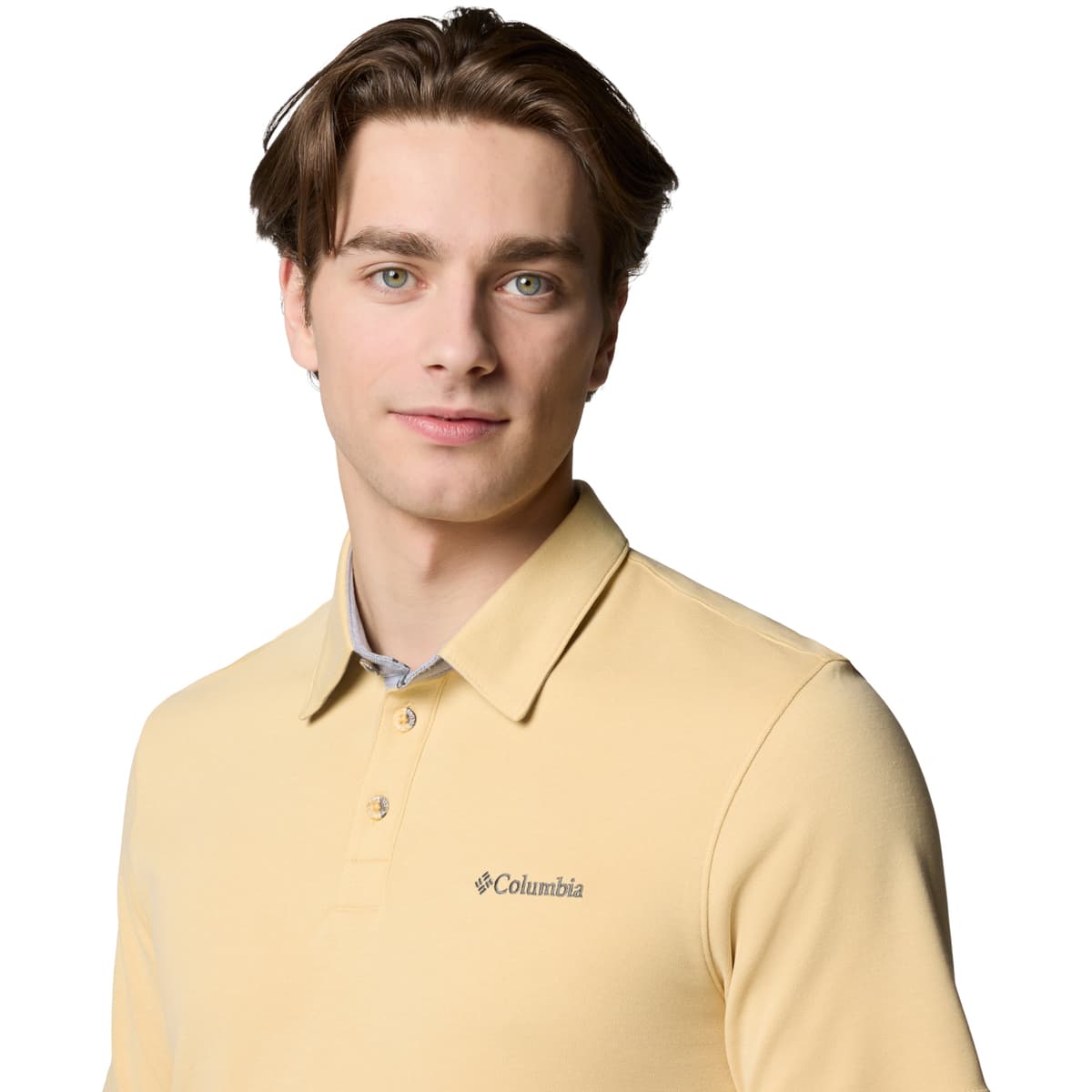 Men's Polo Shirts Columbia Yellow