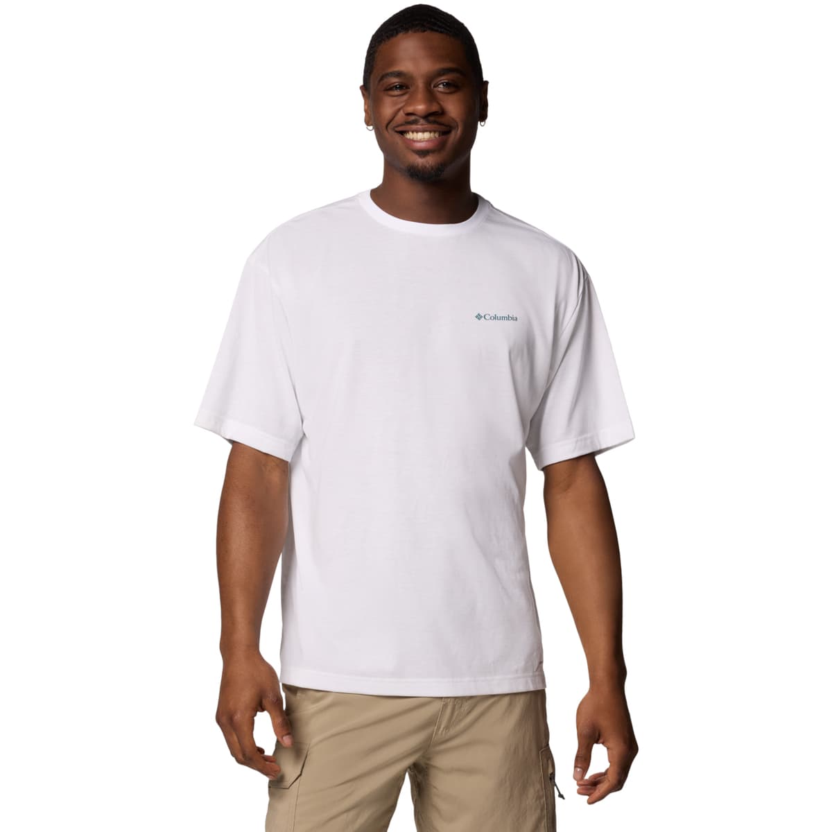 Men's Sports T-Shirts Columbia White