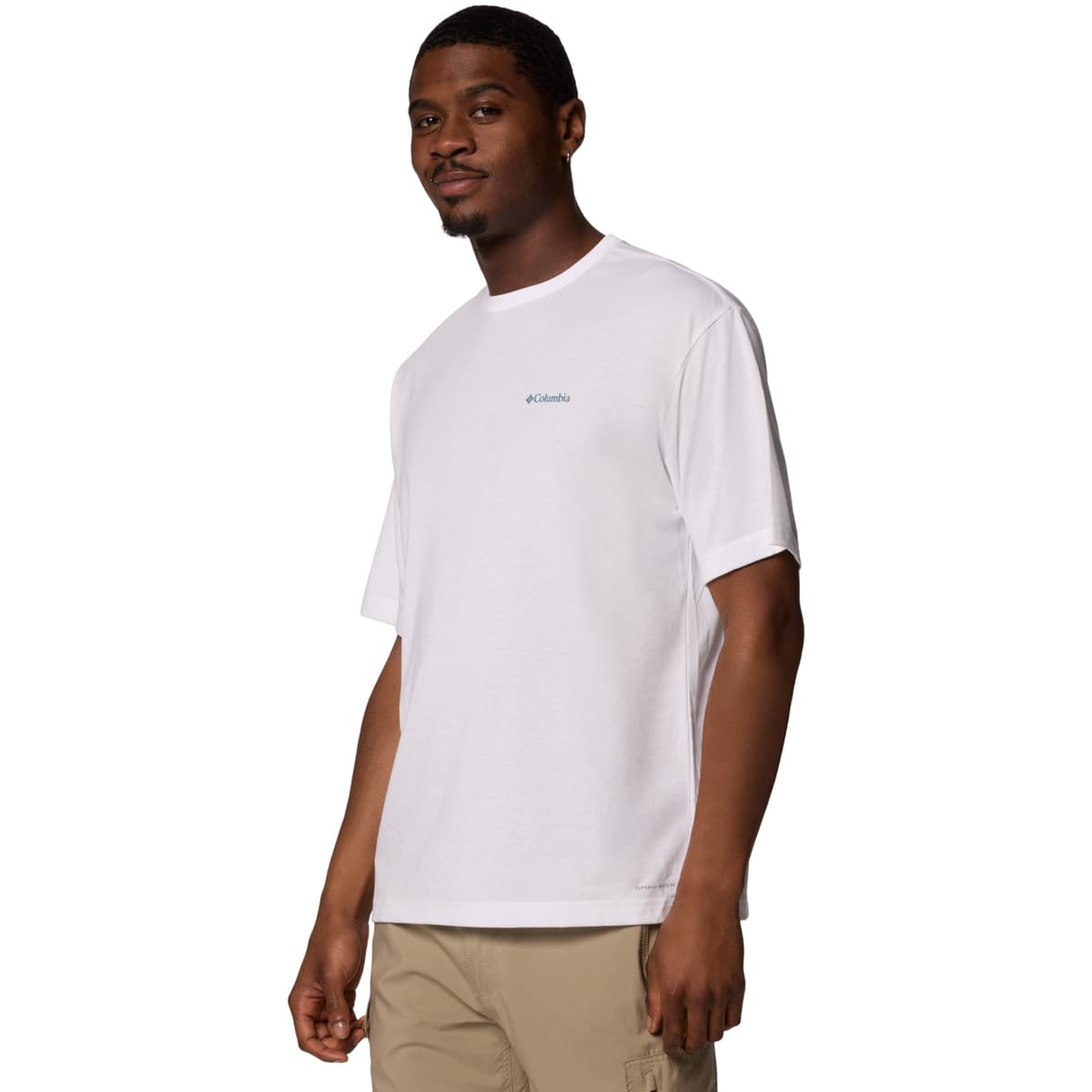 Men's Sports T-Shirts Columbia White