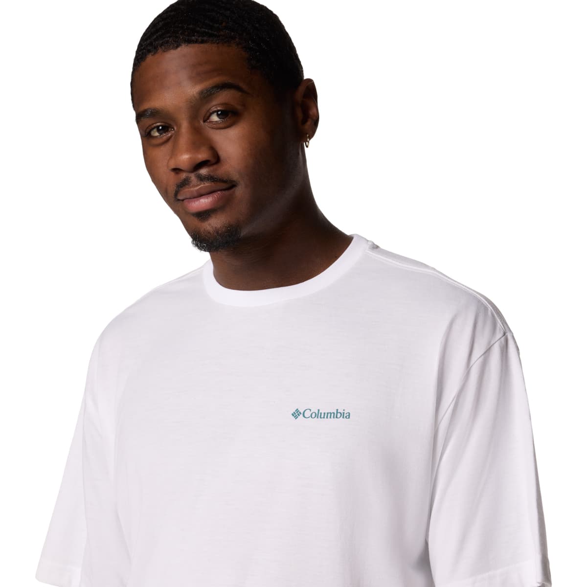 Men's Sports T-Shirts Columbia White