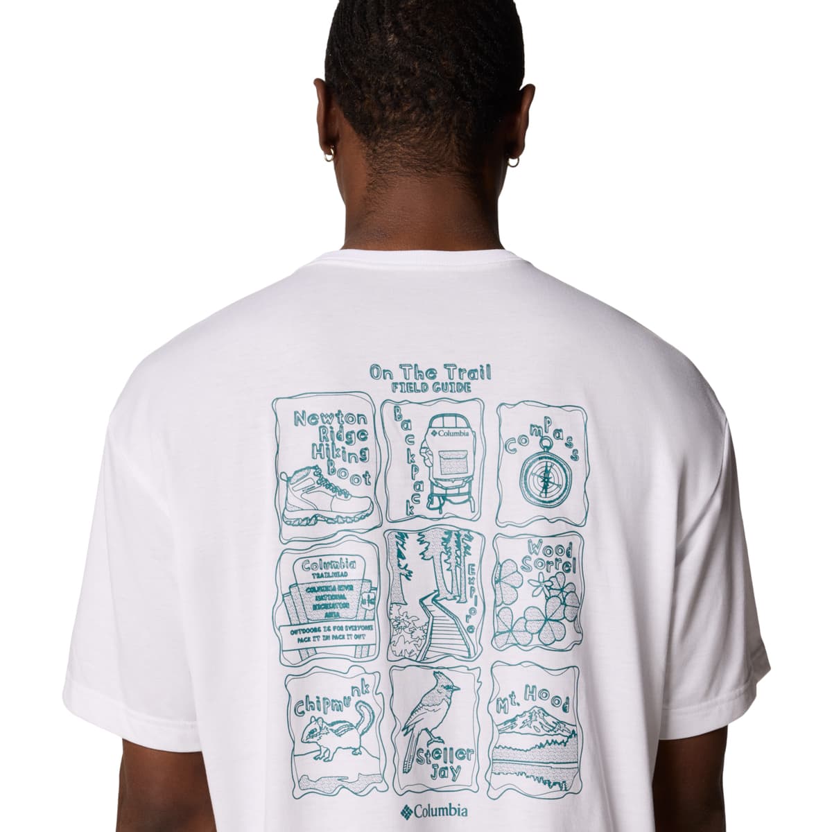 Men's Sports T-Shirts Columbia White