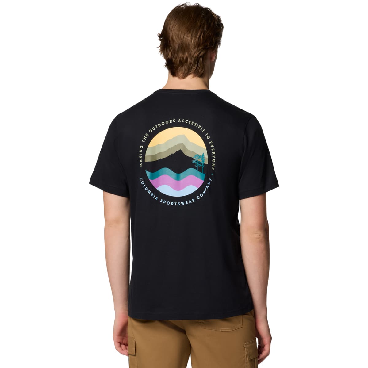 Men's Sports T-Shirts Columbia Black