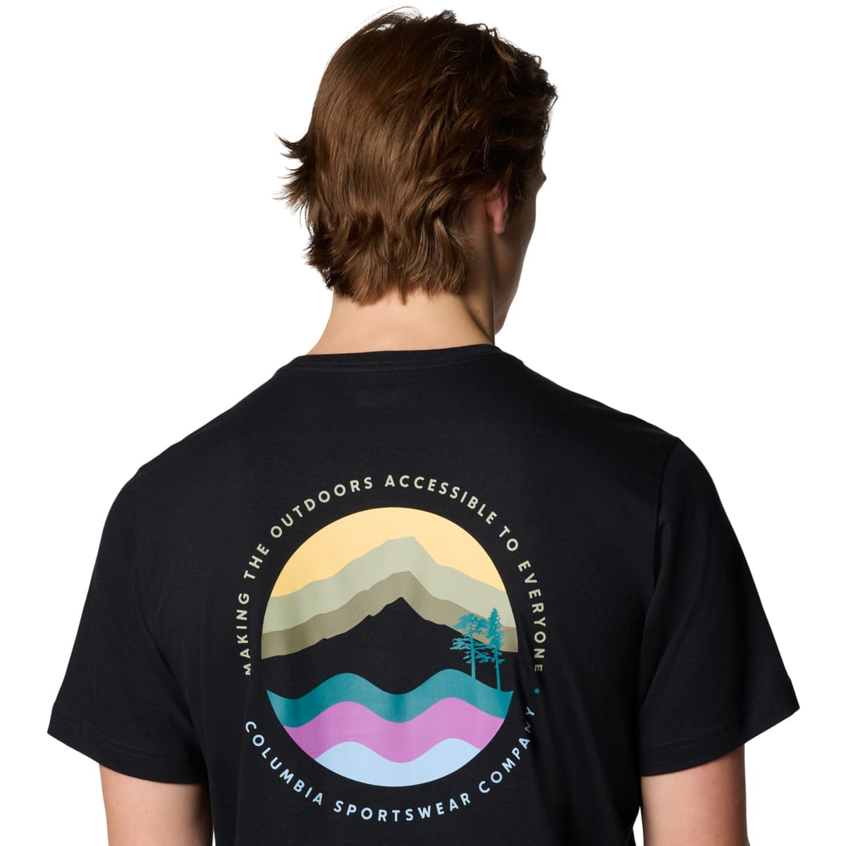 Men's Sports T-Shirts Columbia Black