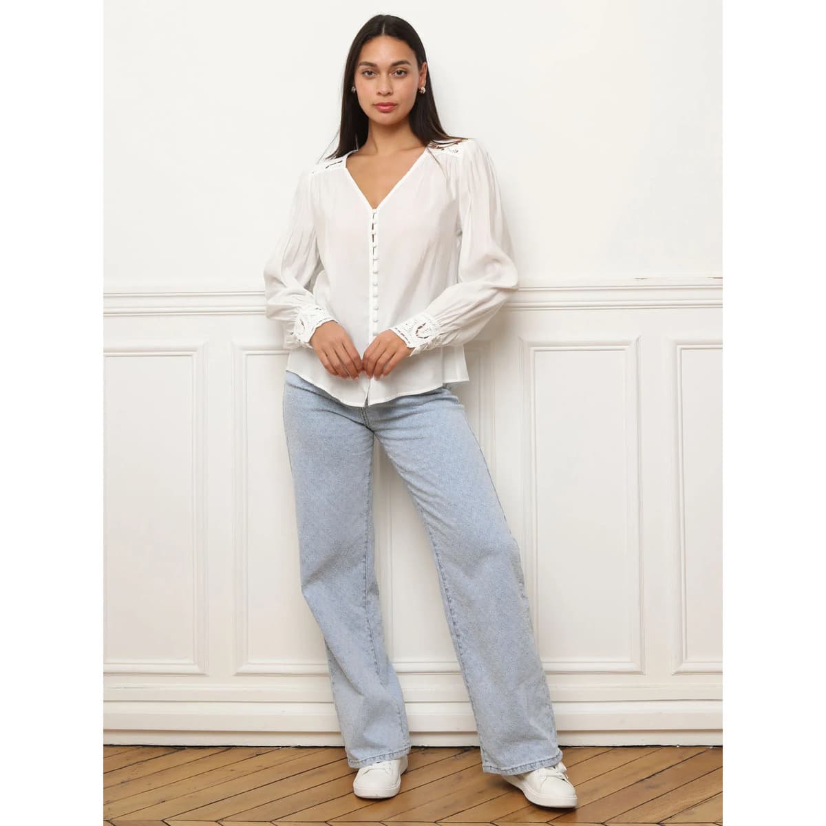 Women's Shirts La Modeuse White