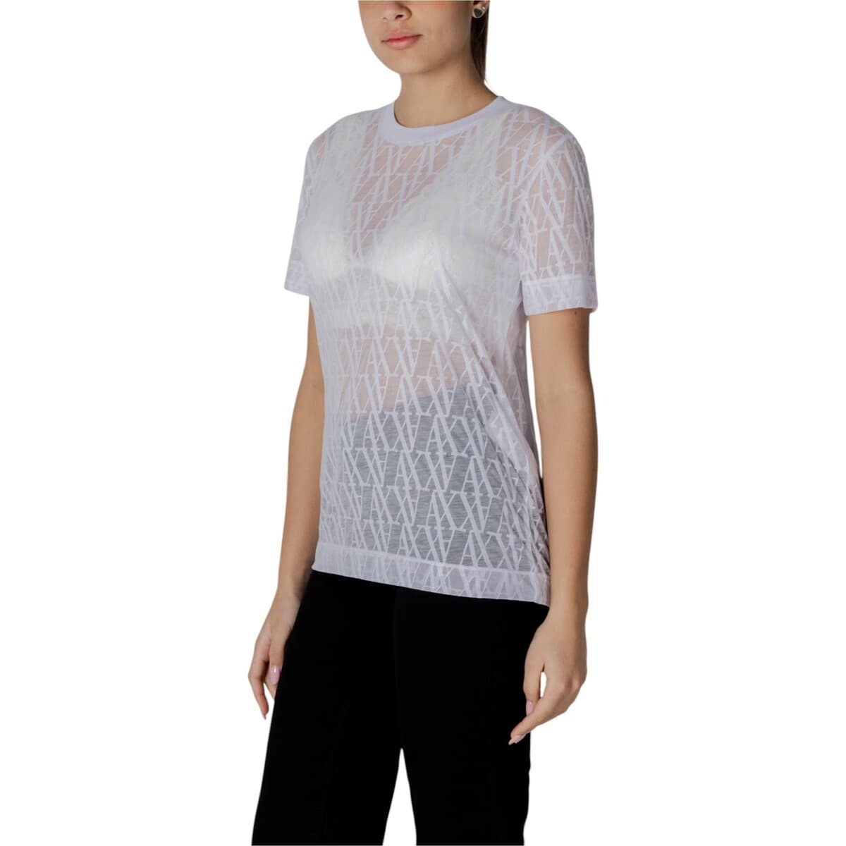 Women's T-Shirts EAX White