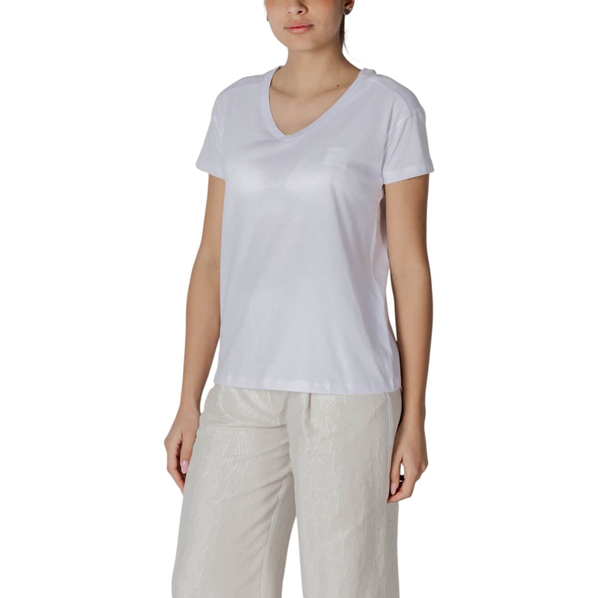 Women's T-Shirts EAX White
