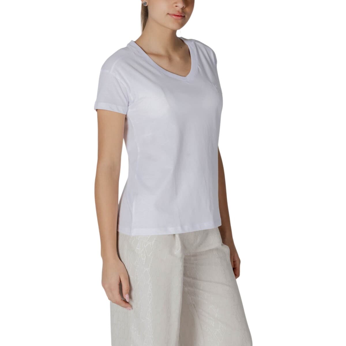 Women's T-Shirts EAX White