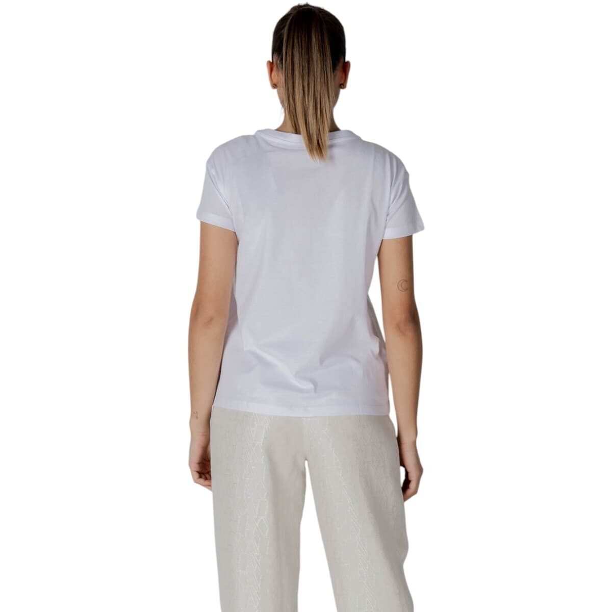 Women's T-Shirts EAX White