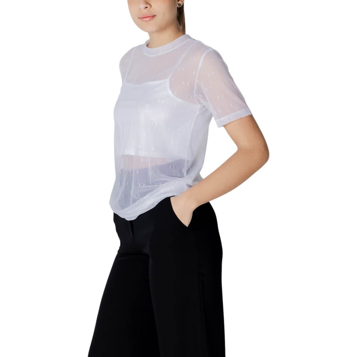 Women's T-Shirts EAX White