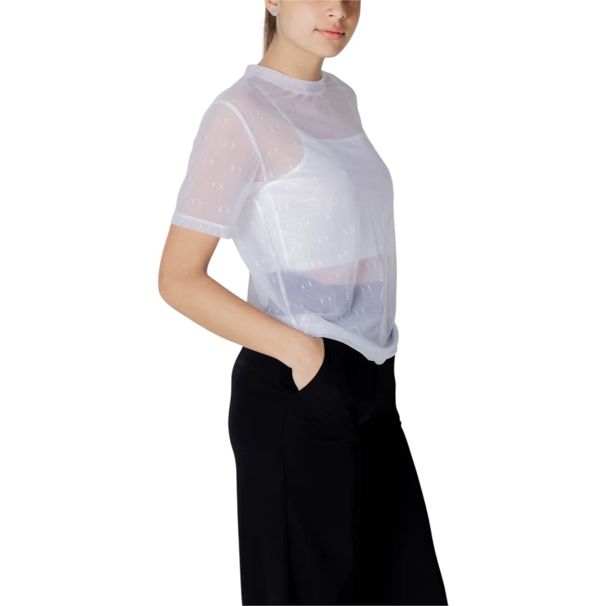 Women's T-Shirts EAX White