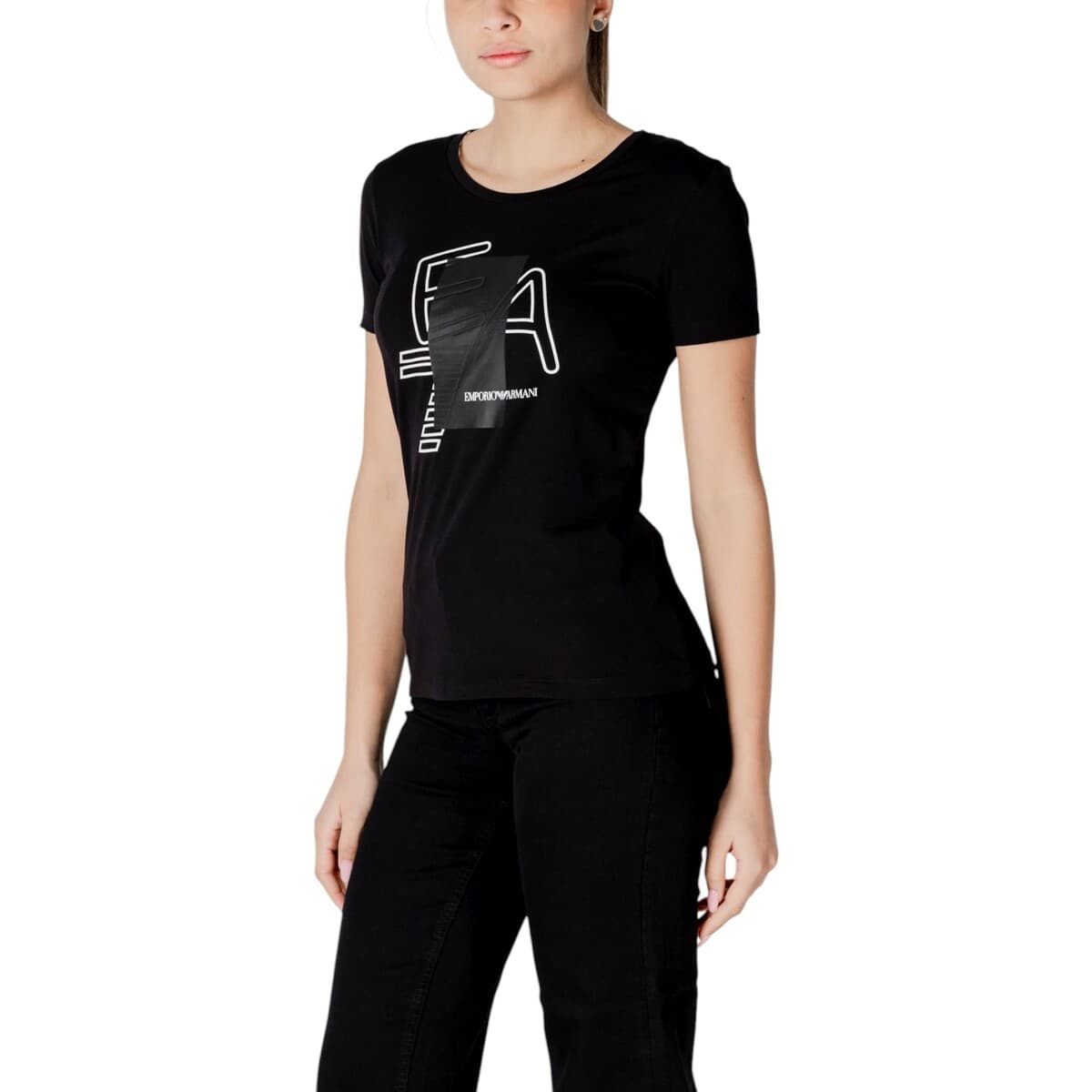 Women's T-Shirts EA7 Black
