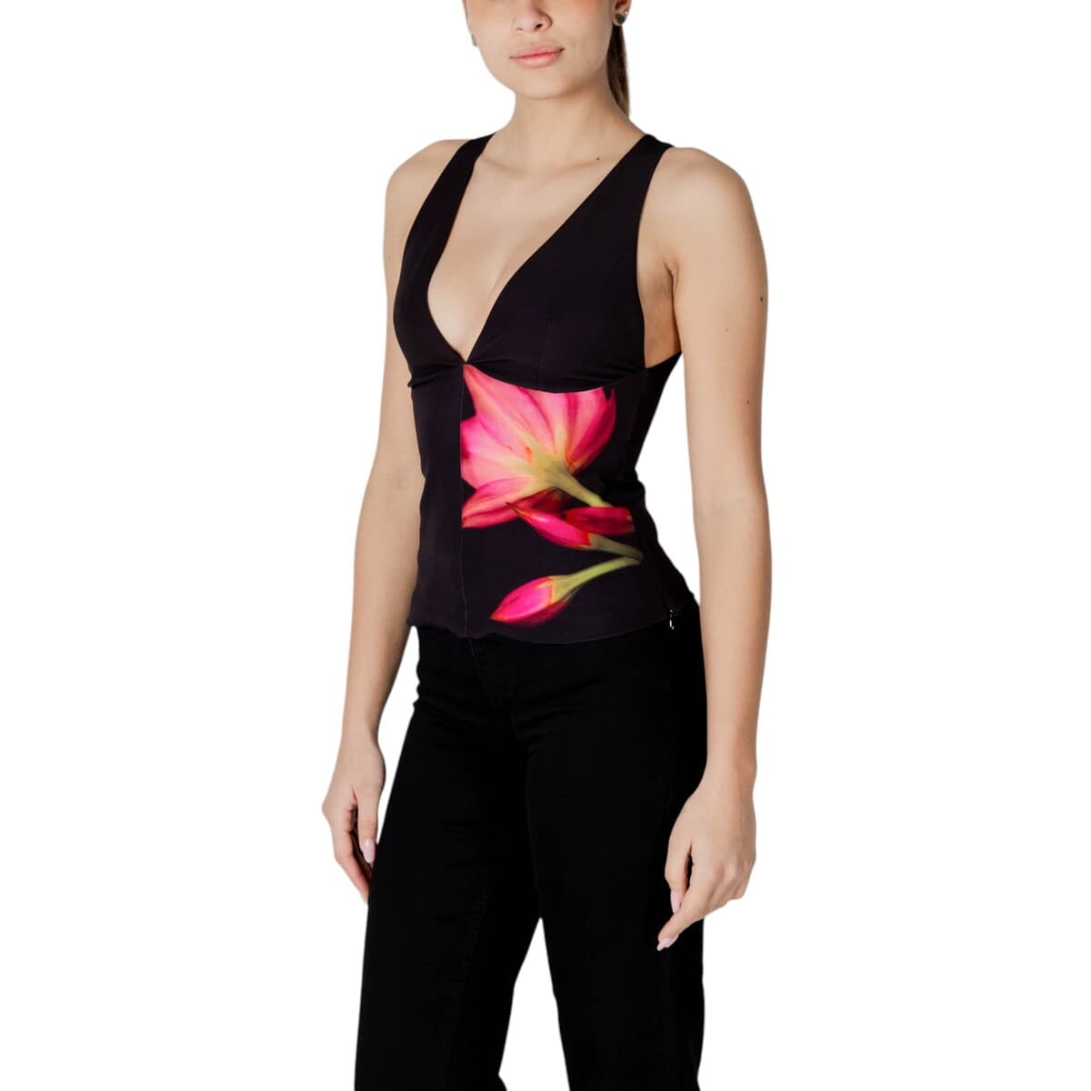 Women's T-Shirts Desigual Black