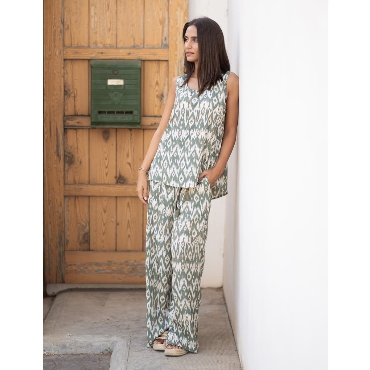 Women's Sleeveless Tops Isla Bonita By Sigris Green