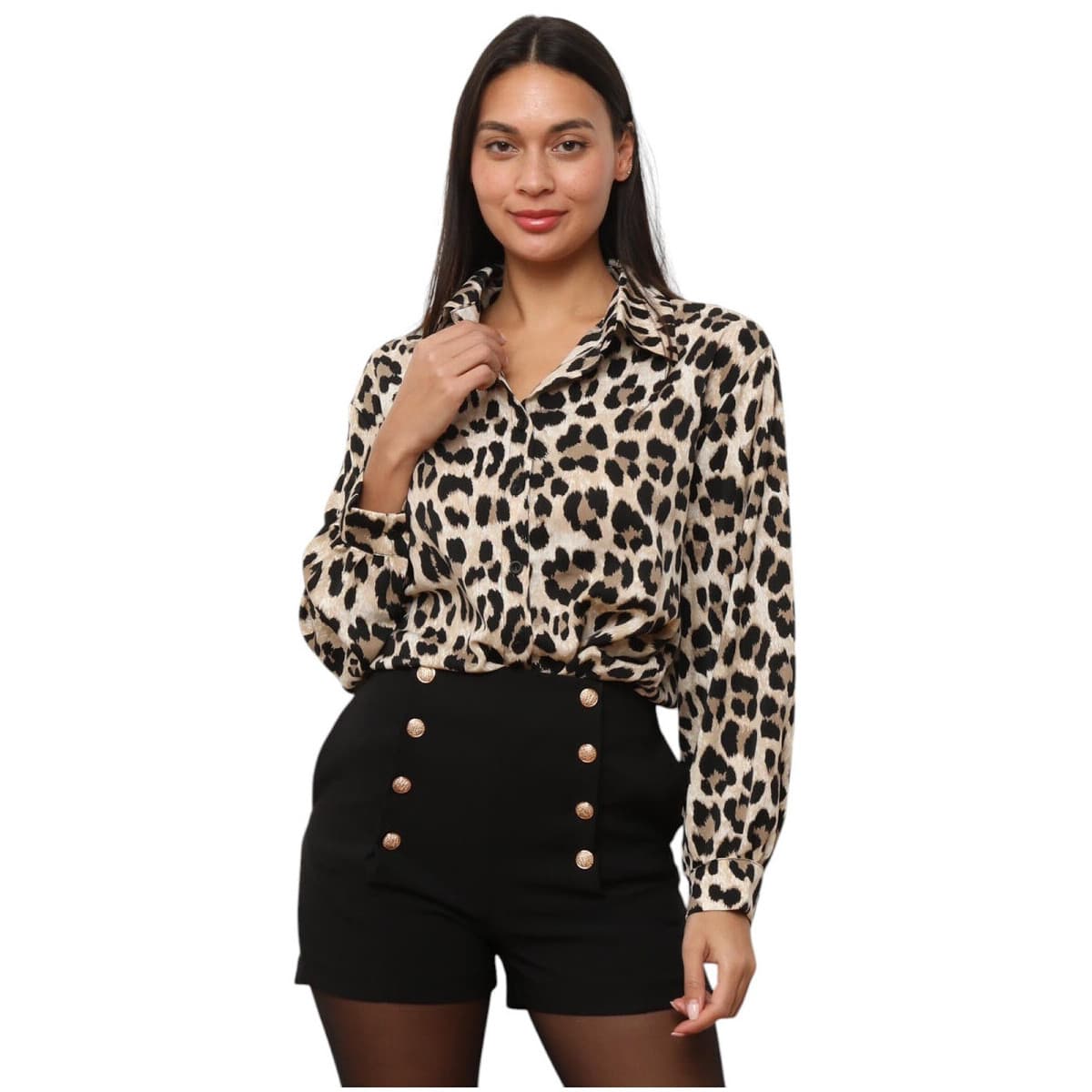 Women's Shirts La Modeuse Brown