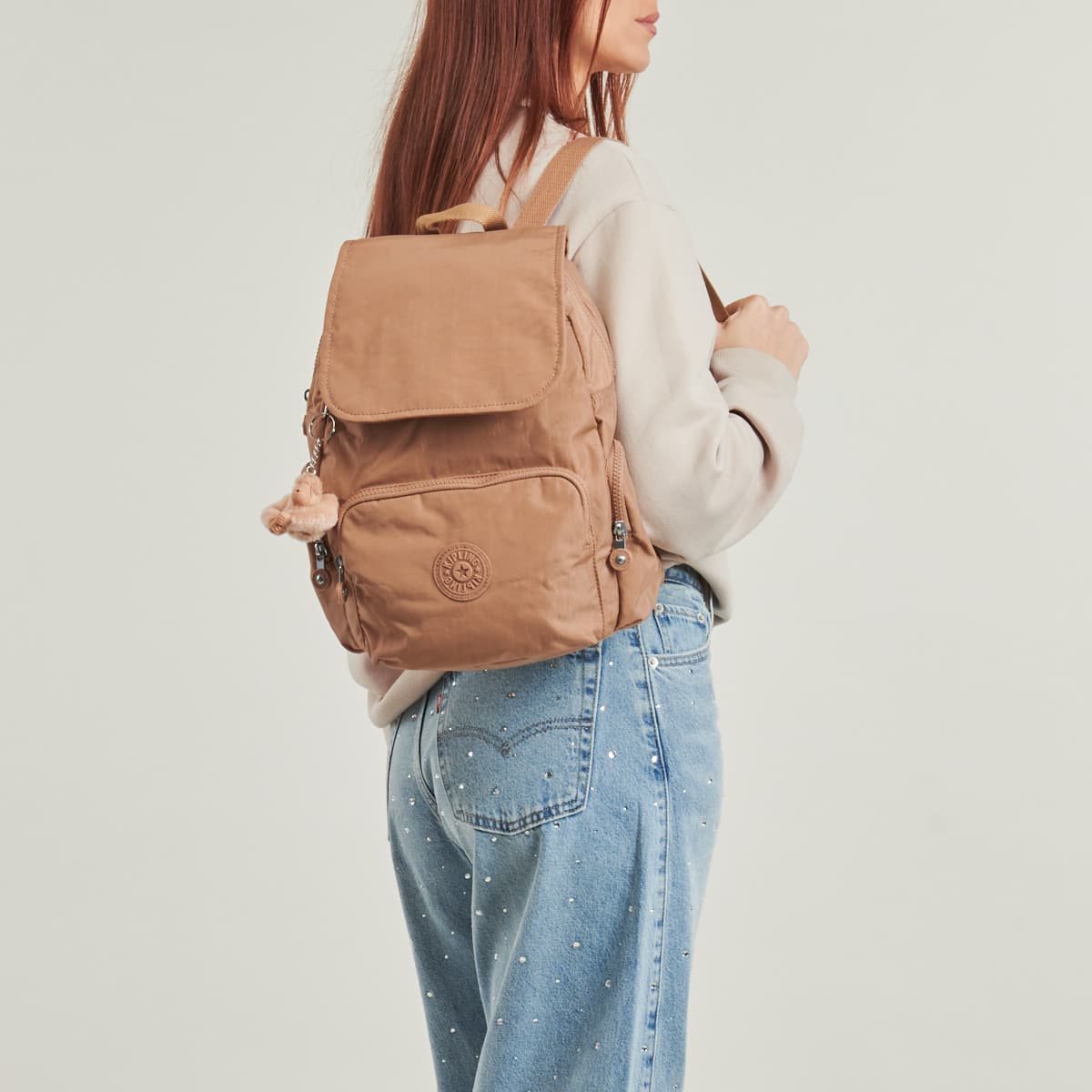 Women's Backpacks Kipling Beige
