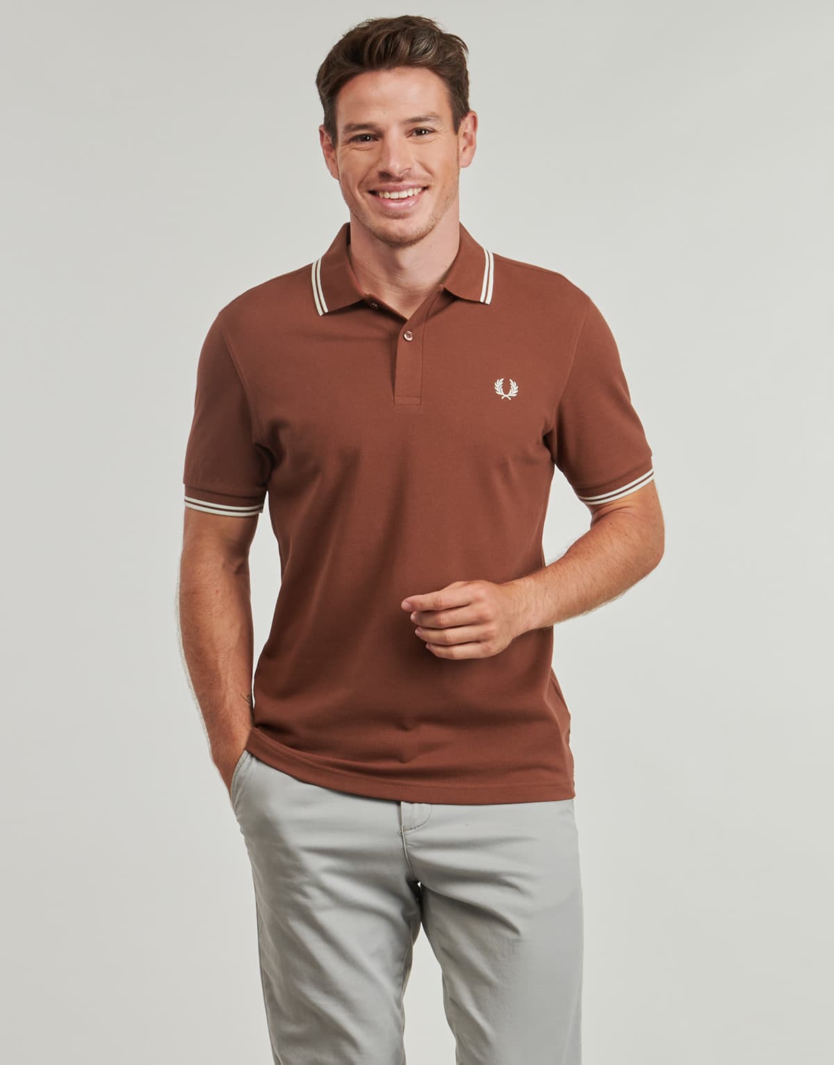 Men's Polo Shirts Fred Perry Brown
